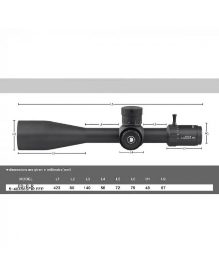 Оптичний прилад DISCOVERY Optics ED-ELR 5-40x56 SFIR Zerostop