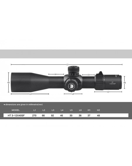 Оптический прибор DISCOVERY HT 3-12X40 SF FFP